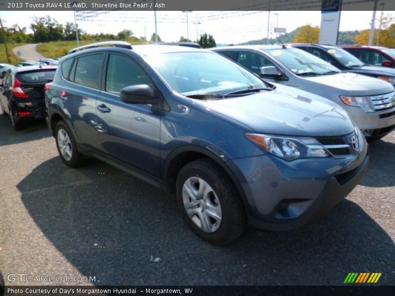 Shoreline Blue Pearl / Ash 2013 Toyota RAV4 LE AWD
