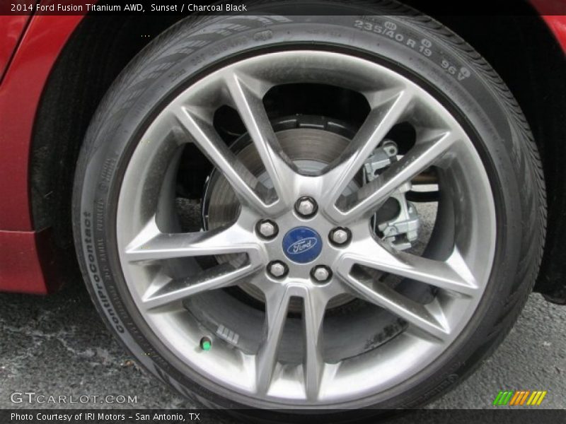 Sunset / Charcoal Black 2014 Ford Fusion Titanium AWD