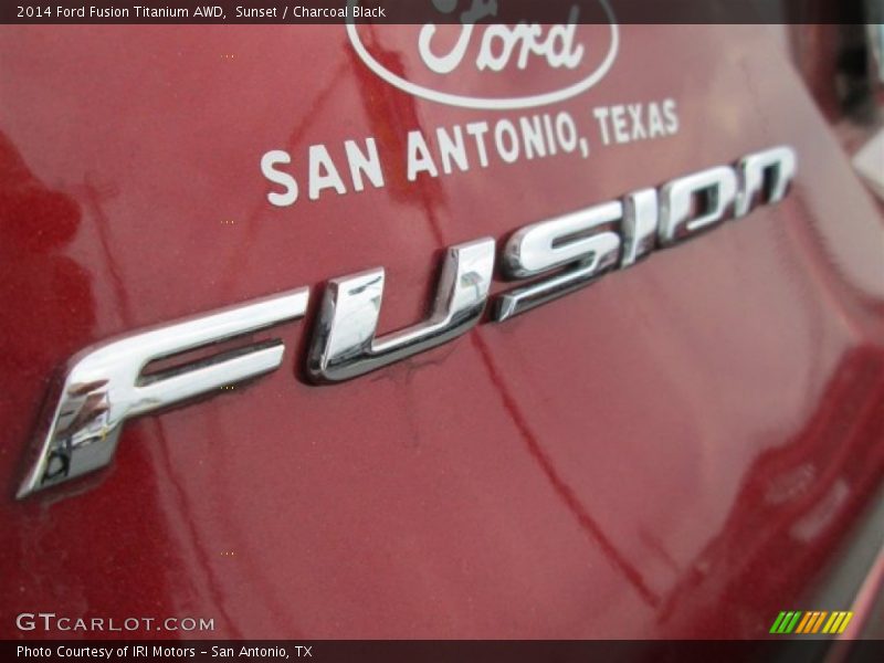 Sunset / Charcoal Black 2014 Ford Fusion Titanium AWD