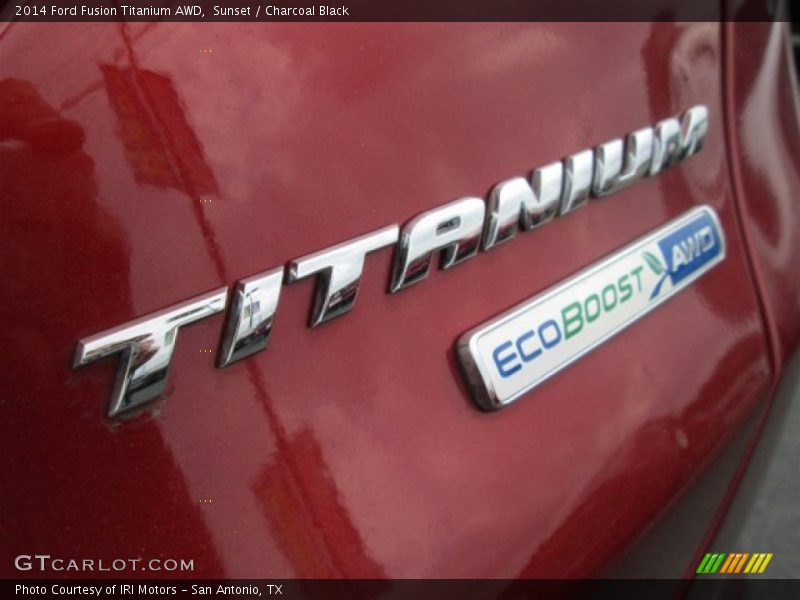 Sunset / Charcoal Black 2014 Ford Fusion Titanium AWD