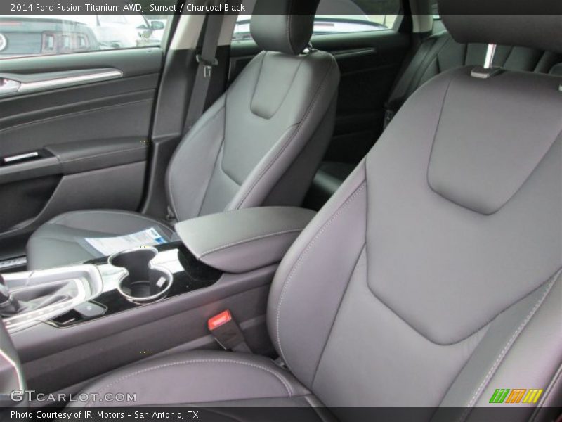 Sunset / Charcoal Black 2014 Ford Fusion Titanium AWD