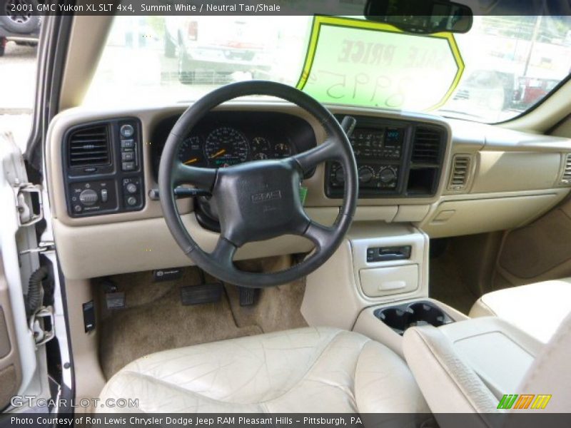 Summit White / Neutral Tan/Shale 2001 GMC Yukon XL SLT 4x4
