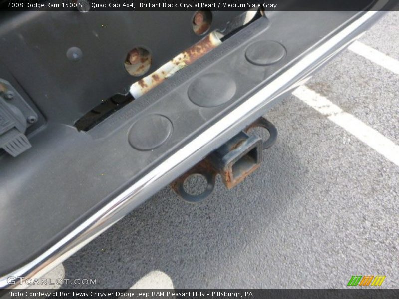Brilliant Black Crystal Pearl / Medium Slate Gray 2008 Dodge Ram 1500 SLT Quad Cab 4x4