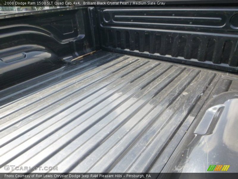 Brilliant Black Crystal Pearl / Medium Slate Gray 2008 Dodge Ram 1500 SLT Quad Cab 4x4