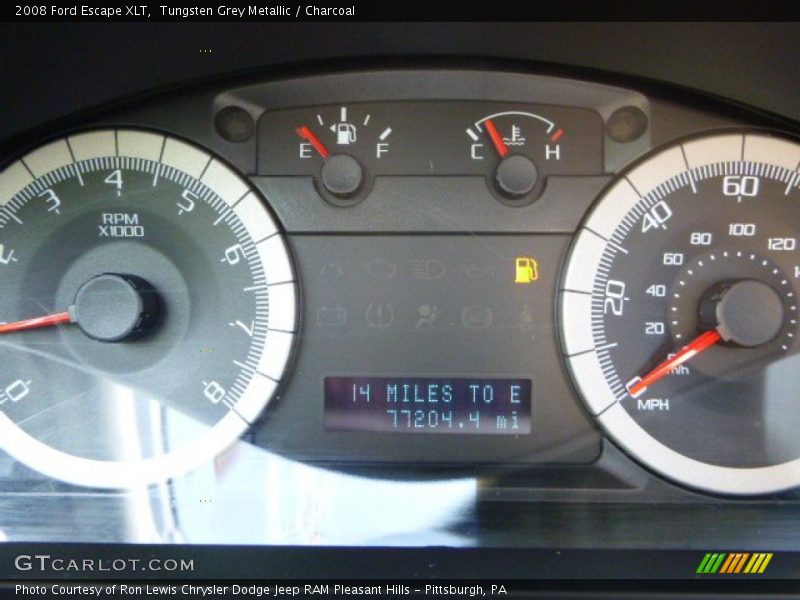 Tungsten Grey Metallic / Charcoal 2008 Ford Escape XLT