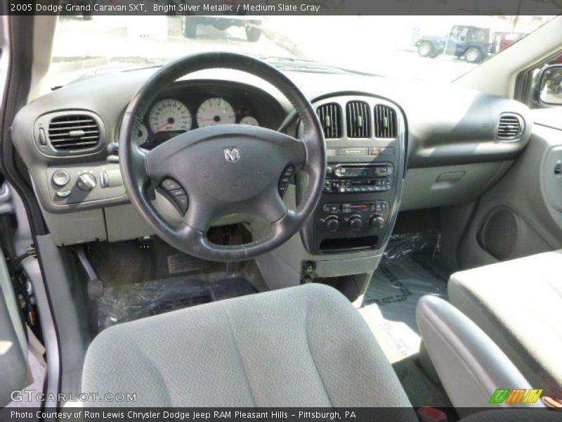 Bright Silver Metallic / Medium Slate Gray 2005 Dodge Grand Caravan SXT