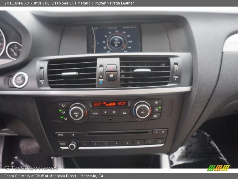 Deep Sea Blue Metallic / Oyster Nevada Leather 2011 BMW X3 xDrive 28i