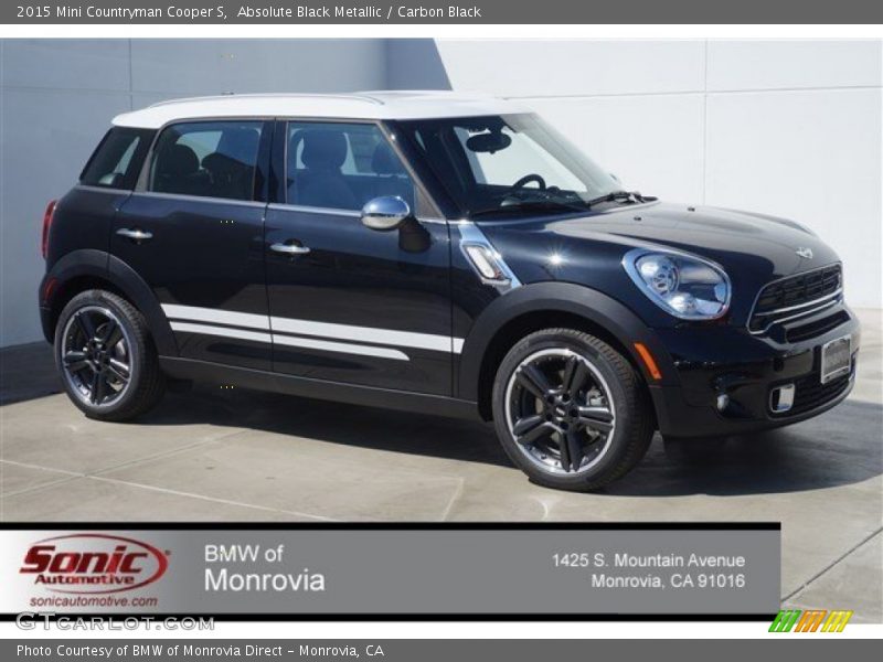 Absolute Black Metallic / Carbon Black 2015 Mini Countryman Cooper S
