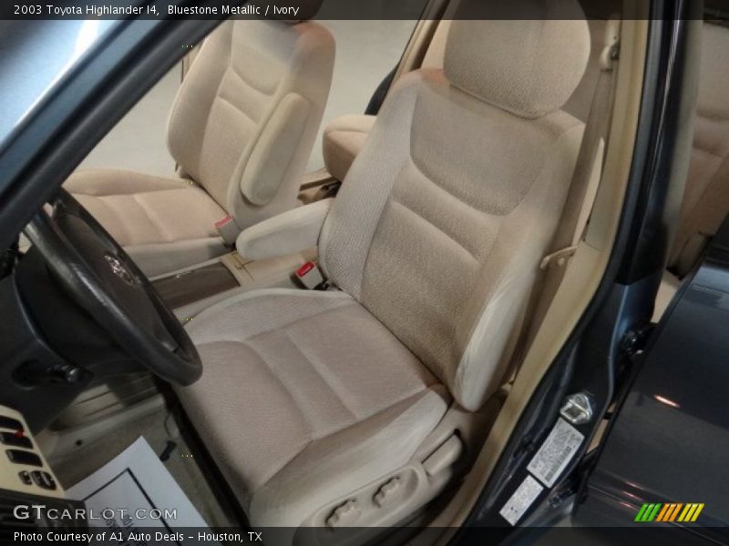 Bluestone Metallic / Ivory 2003 Toyota Highlander I4