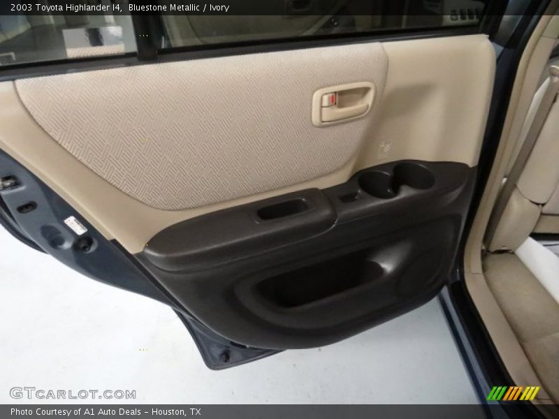 Bluestone Metallic / Ivory 2003 Toyota Highlander I4
