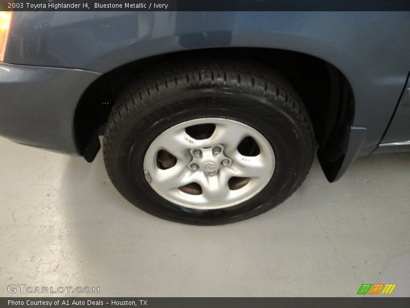 Bluestone Metallic / Ivory 2003 Toyota Highlander I4