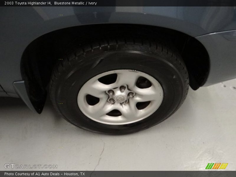 Bluestone Metallic / Ivory 2003 Toyota Highlander I4