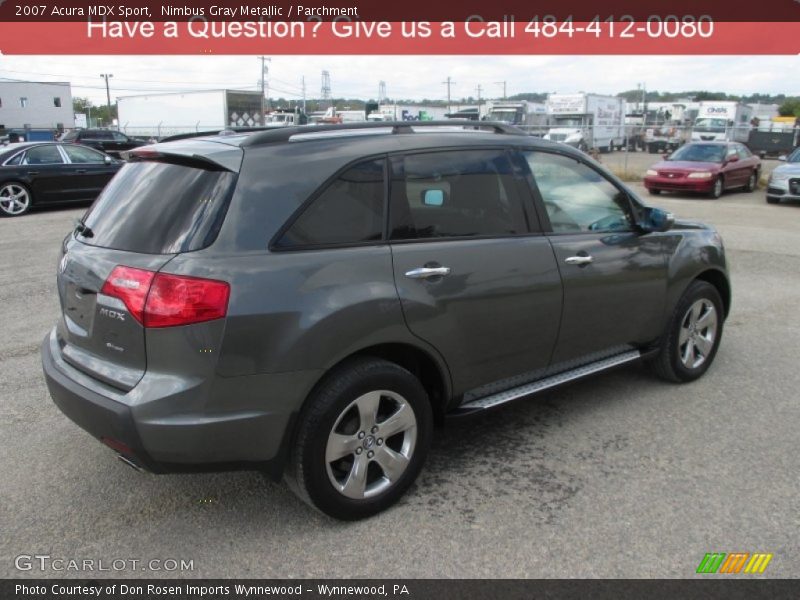 Nimbus Gray Metallic / Parchment 2007 Acura MDX Sport
