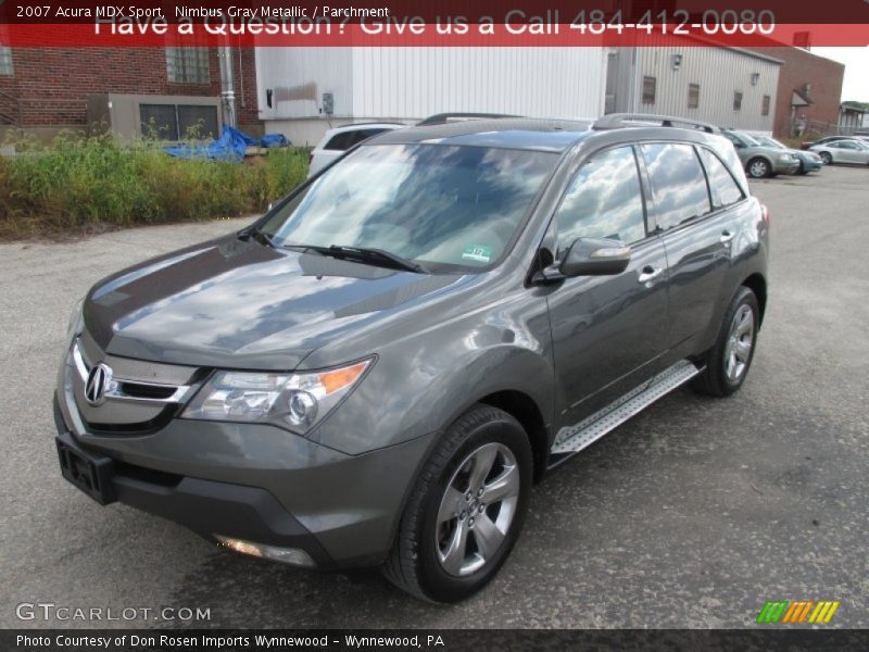 Nimbus Gray Metallic / Parchment 2007 Acura MDX Sport
