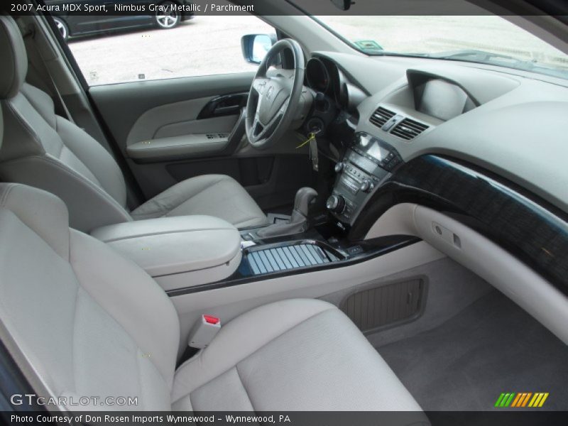 Nimbus Gray Metallic / Parchment 2007 Acura MDX Sport