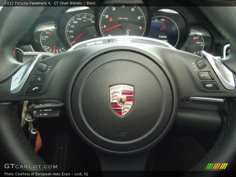 GT Silver Metallic / Black 2012 Porsche Panamera 4