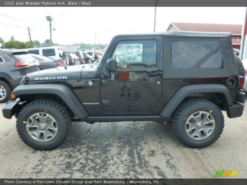 Black / Black 2015 Jeep Wrangler Rubicon 4x4