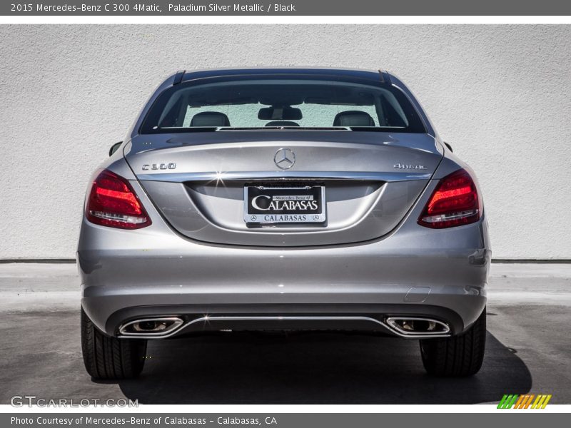 Paladium Silver Metallic / Black 2015 Mercedes-Benz C 300 4Matic