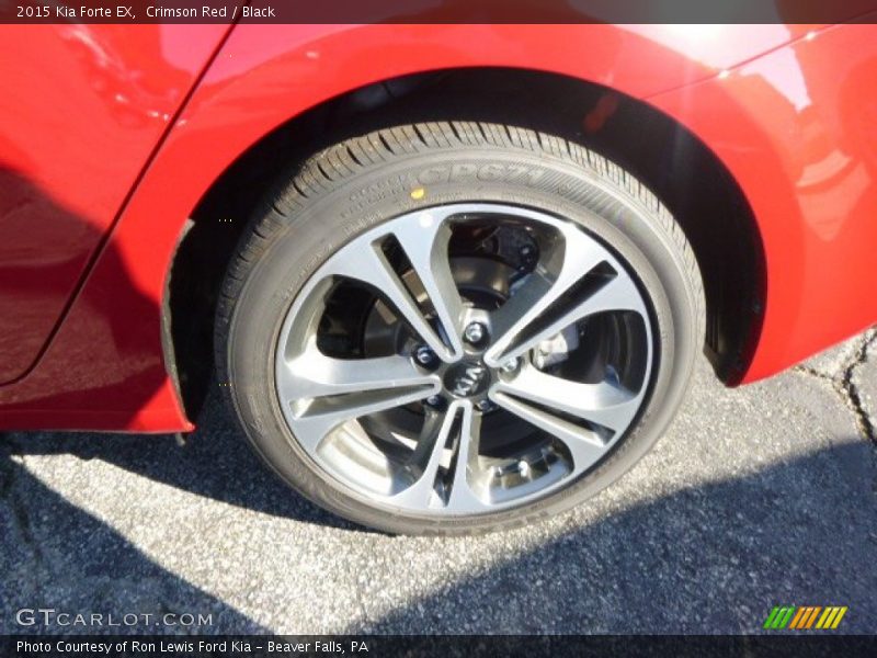 Crimson Red / Black 2015 Kia Forte EX