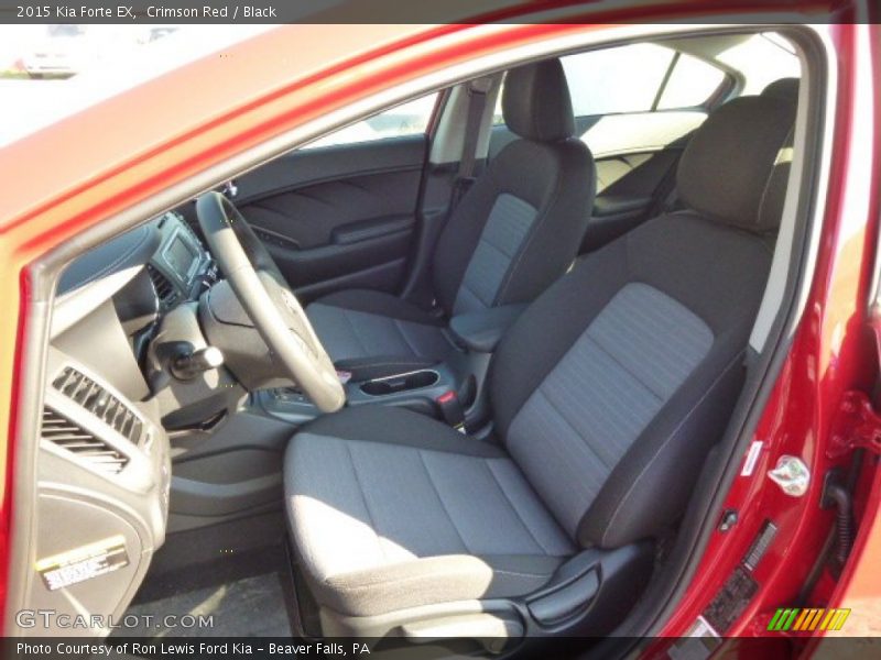 Crimson Red / Black 2015 Kia Forte EX
