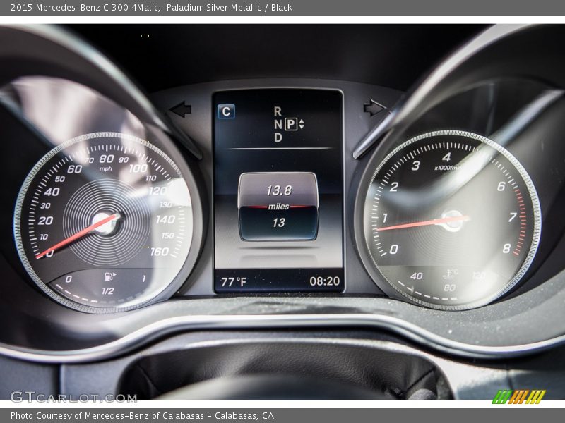 Paladium Silver Metallic / Black 2015 Mercedes-Benz C 300 4Matic