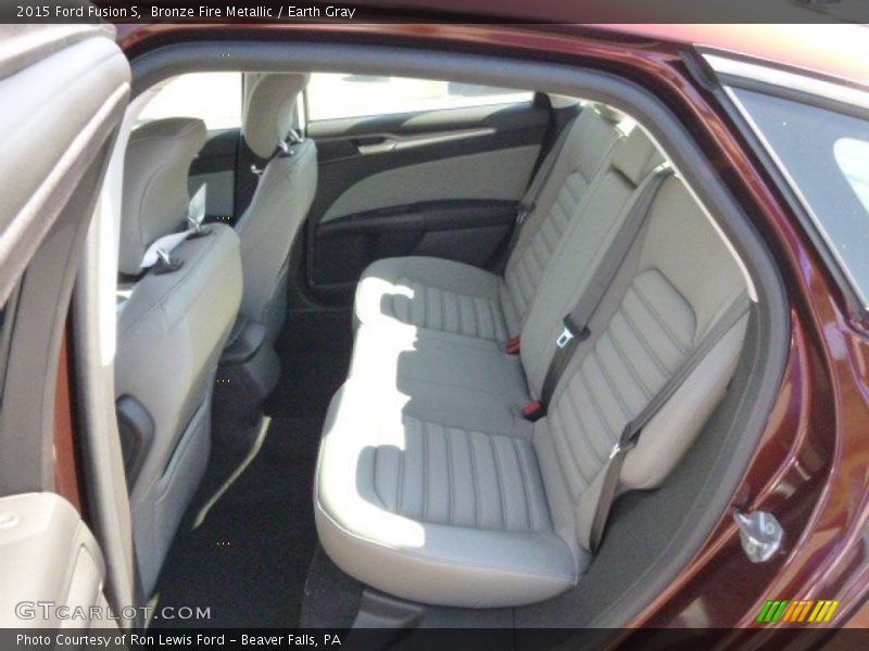 Bronze Fire Metallic / Earth Gray 2015 Ford Fusion S