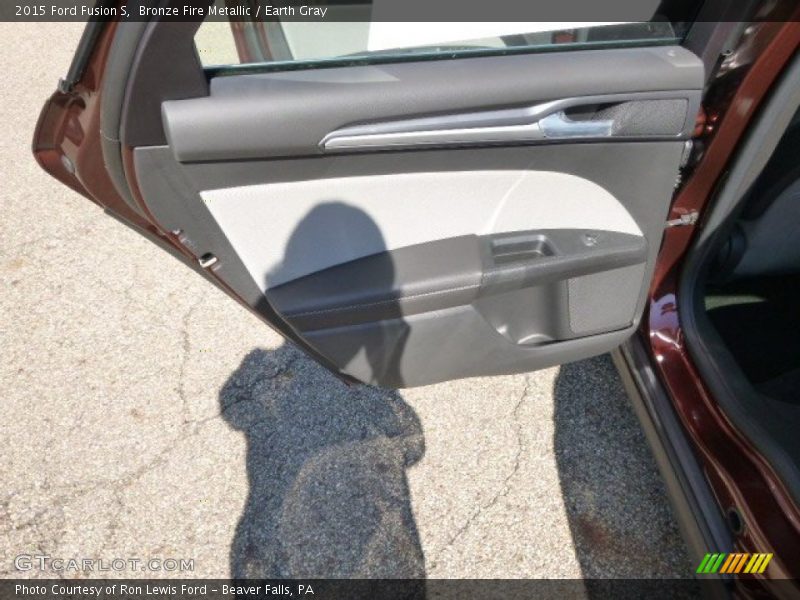 Bronze Fire Metallic / Earth Gray 2015 Ford Fusion S