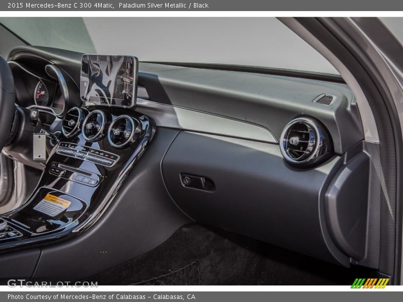 Paladium Silver Metallic / Black 2015 Mercedes-Benz C 300 4Matic