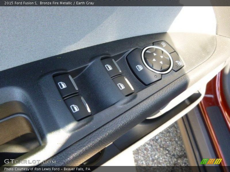 Bronze Fire Metallic / Earth Gray 2015 Ford Fusion S