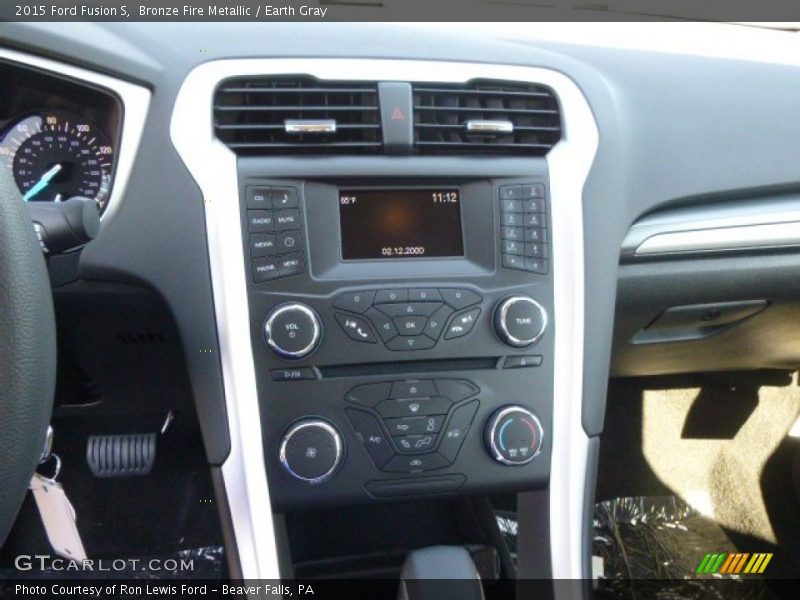 Bronze Fire Metallic / Earth Gray 2015 Ford Fusion S