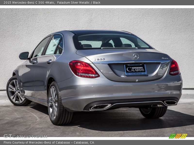 Paladium Silver Metallic / Black 2015 Mercedes-Benz C 300 4Matic