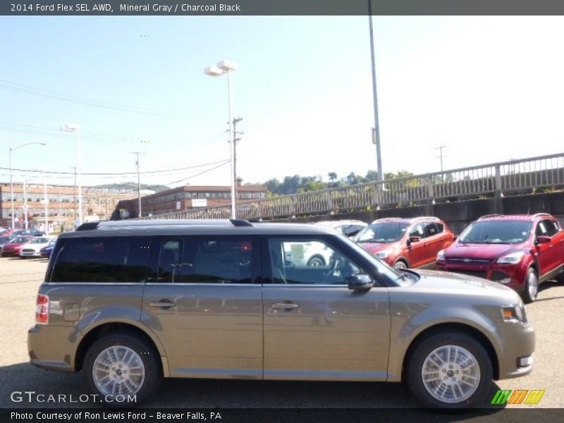 Mineral Gray / Charcoal Black 2014 Ford Flex SEL AWD
