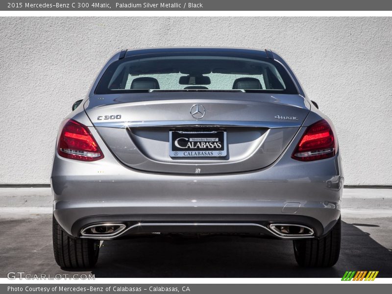 Paladium Silver Metallic / Black 2015 Mercedes-Benz C 300 4Matic