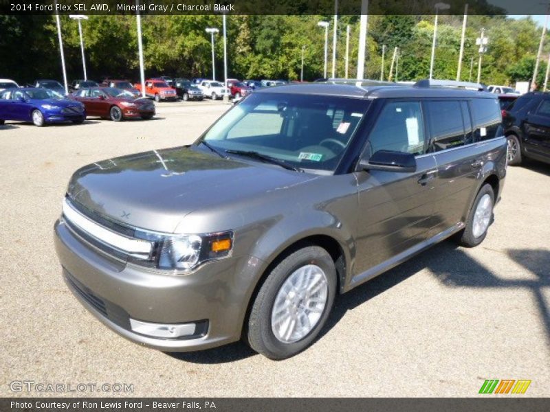 Mineral Gray / Charcoal Black 2014 Ford Flex SEL AWD