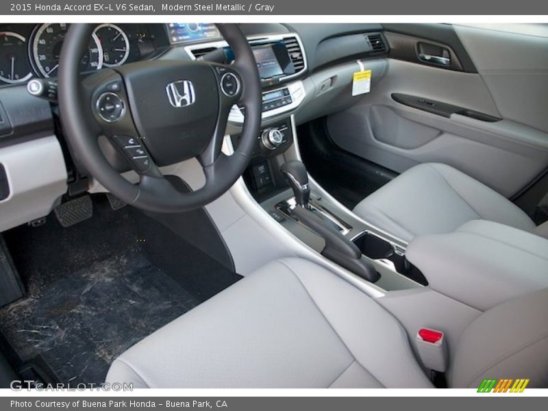 Modern Steel Metallic / Gray 2015 Honda Accord EX-L V6 Sedan