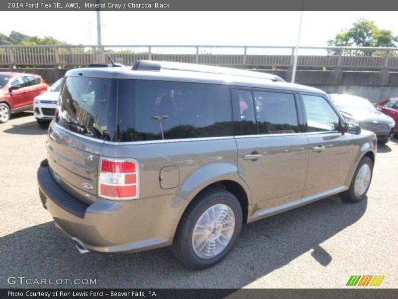 Mineral Gray / Charcoal Black 2014 Ford Flex SEL AWD