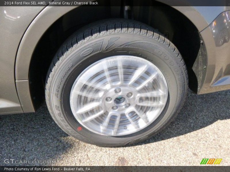 Mineral Gray / Charcoal Black 2014 Ford Flex SEL AWD