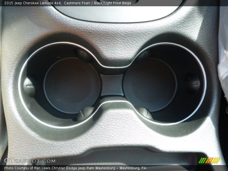 Cashmere Pearl / Black/Light Frost Beige 2015 Jeep Cherokee Latitude 4x4