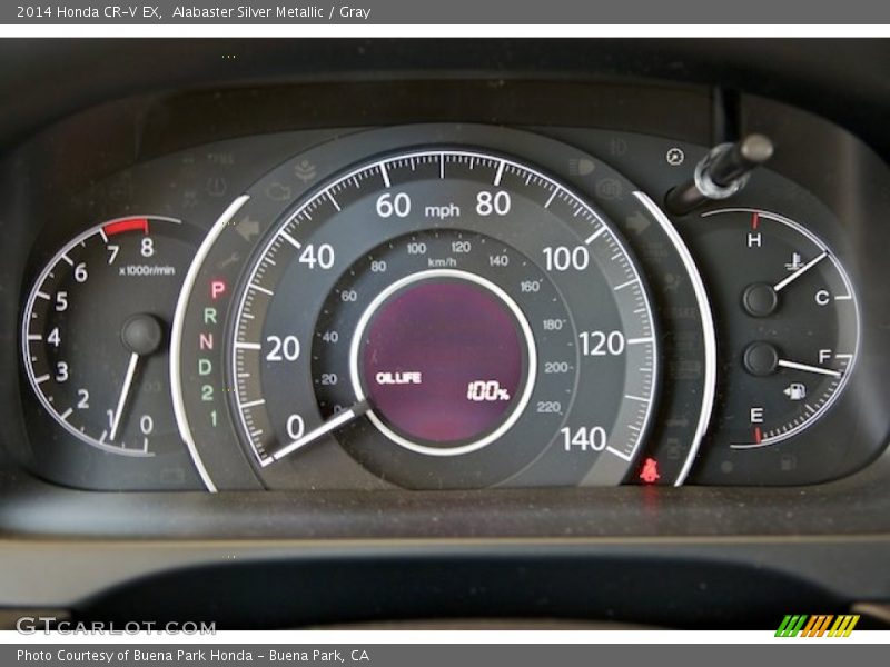 Alabaster Silver Metallic / Gray 2014 Honda CR-V EX