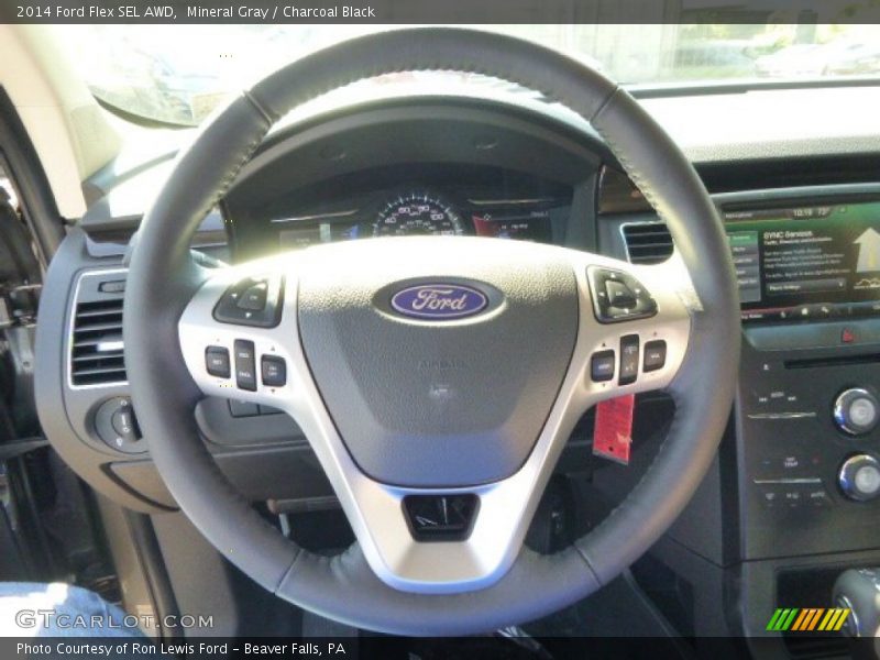Mineral Gray / Charcoal Black 2014 Ford Flex SEL AWD