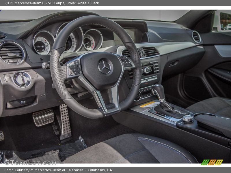 Polar White / Black 2015 Mercedes-Benz C 250 Coupe