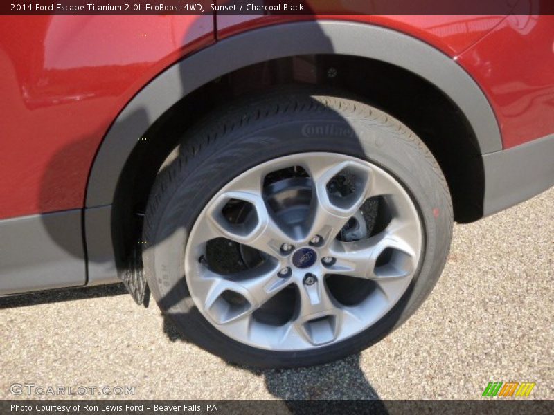 Sunset / Charcoal Black 2014 Ford Escape Titanium 2.0L EcoBoost 4WD