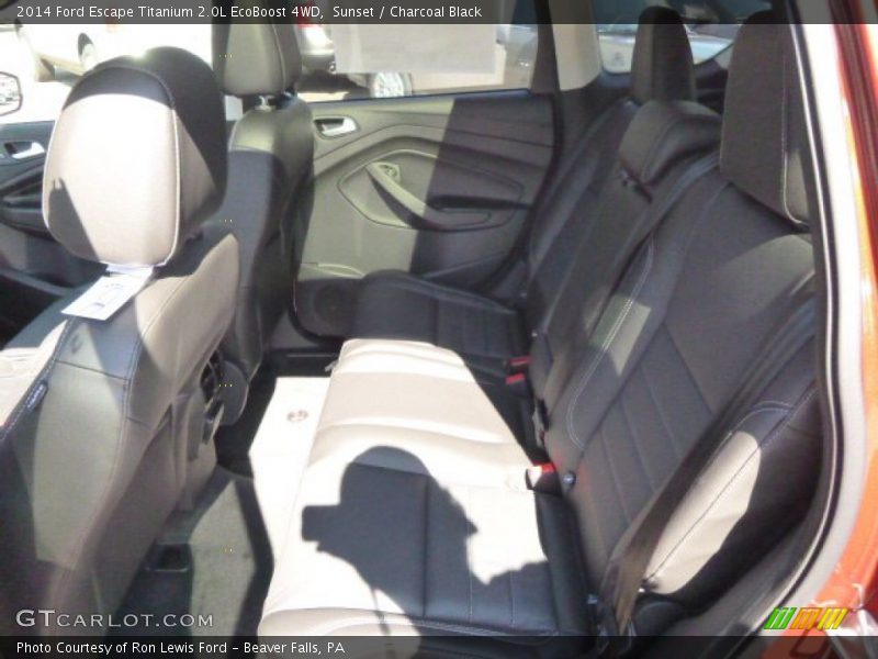 Sunset / Charcoal Black 2014 Ford Escape Titanium 2.0L EcoBoost 4WD