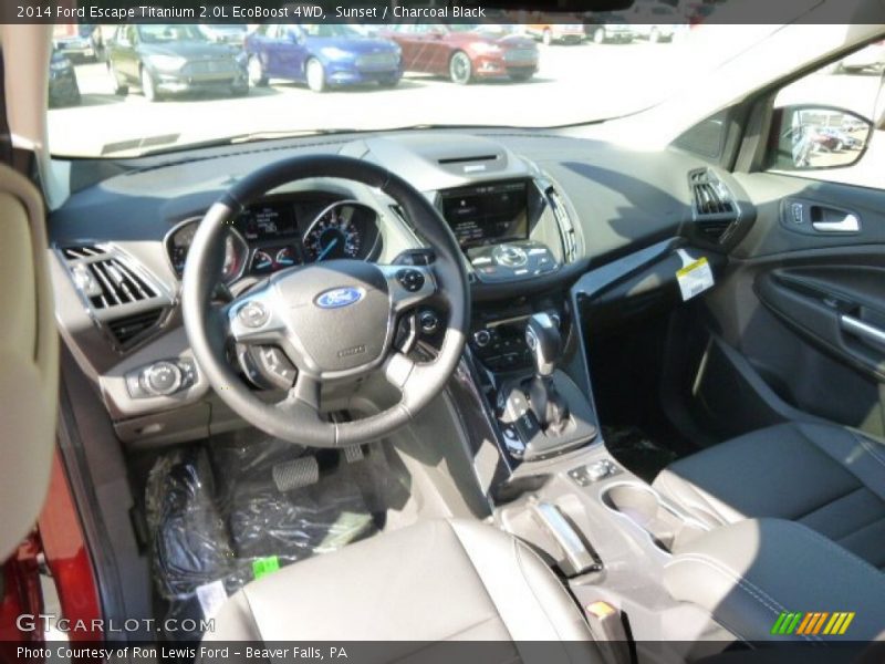 Sunset / Charcoal Black 2014 Ford Escape Titanium 2.0L EcoBoost 4WD