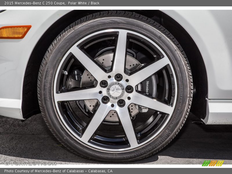 Polar White / Black 2015 Mercedes-Benz C 250 Coupe