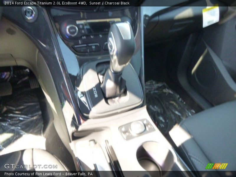 Sunset / Charcoal Black 2014 Ford Escape Titanium 2.0L EcoBoost 4WD