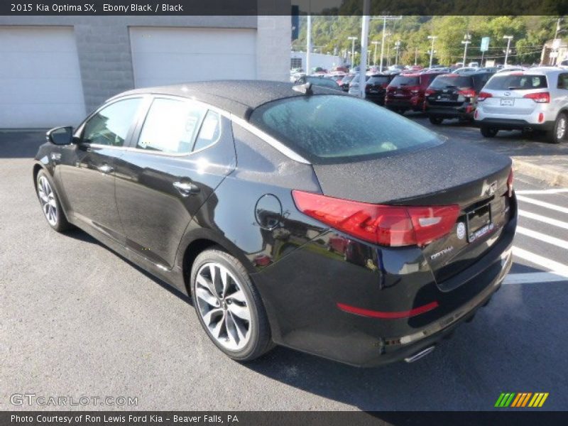 Ebony Black / Black 2015 Kia Optima SX