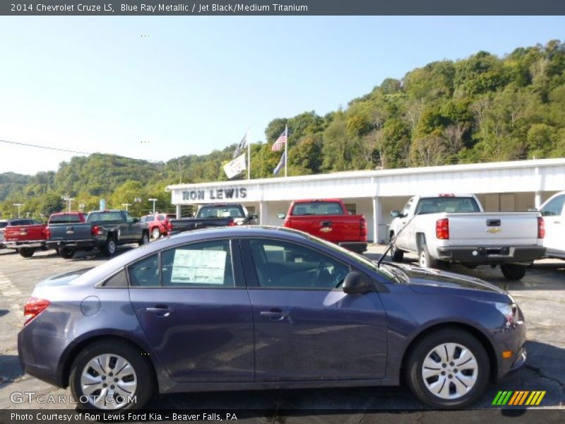 Blue Ray Metallic / Jet Black/Medium Titanium 2014 Chevrolet Cruze LS