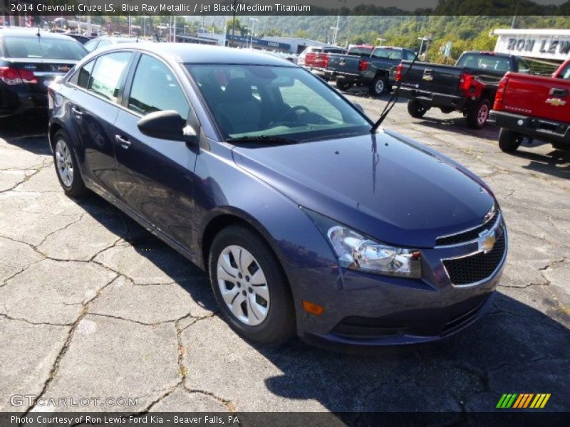 Blue Ray Metallic / Jet Black/Medium Titanium 2014 Chevrolet Cruze LS