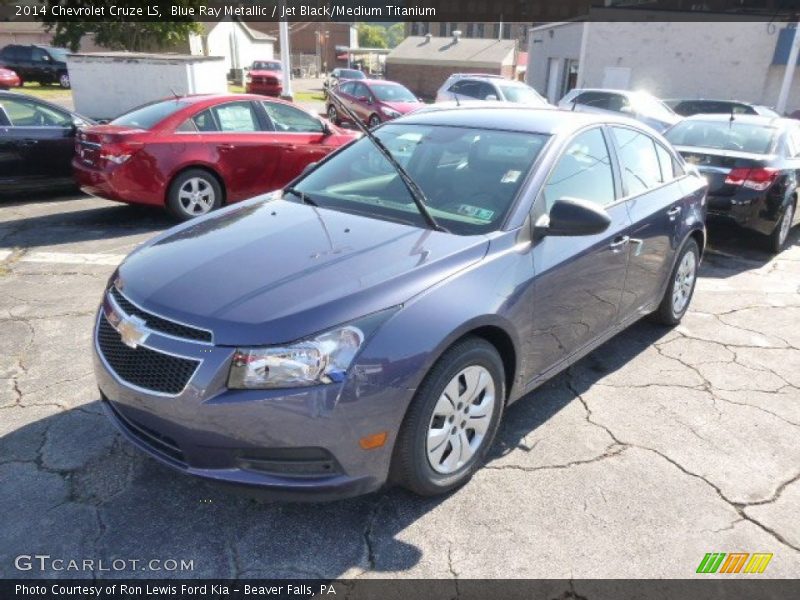 Blue Ray Metallic / Jet Black/Medium Titanium 2014 Chevrolet Cruze LS